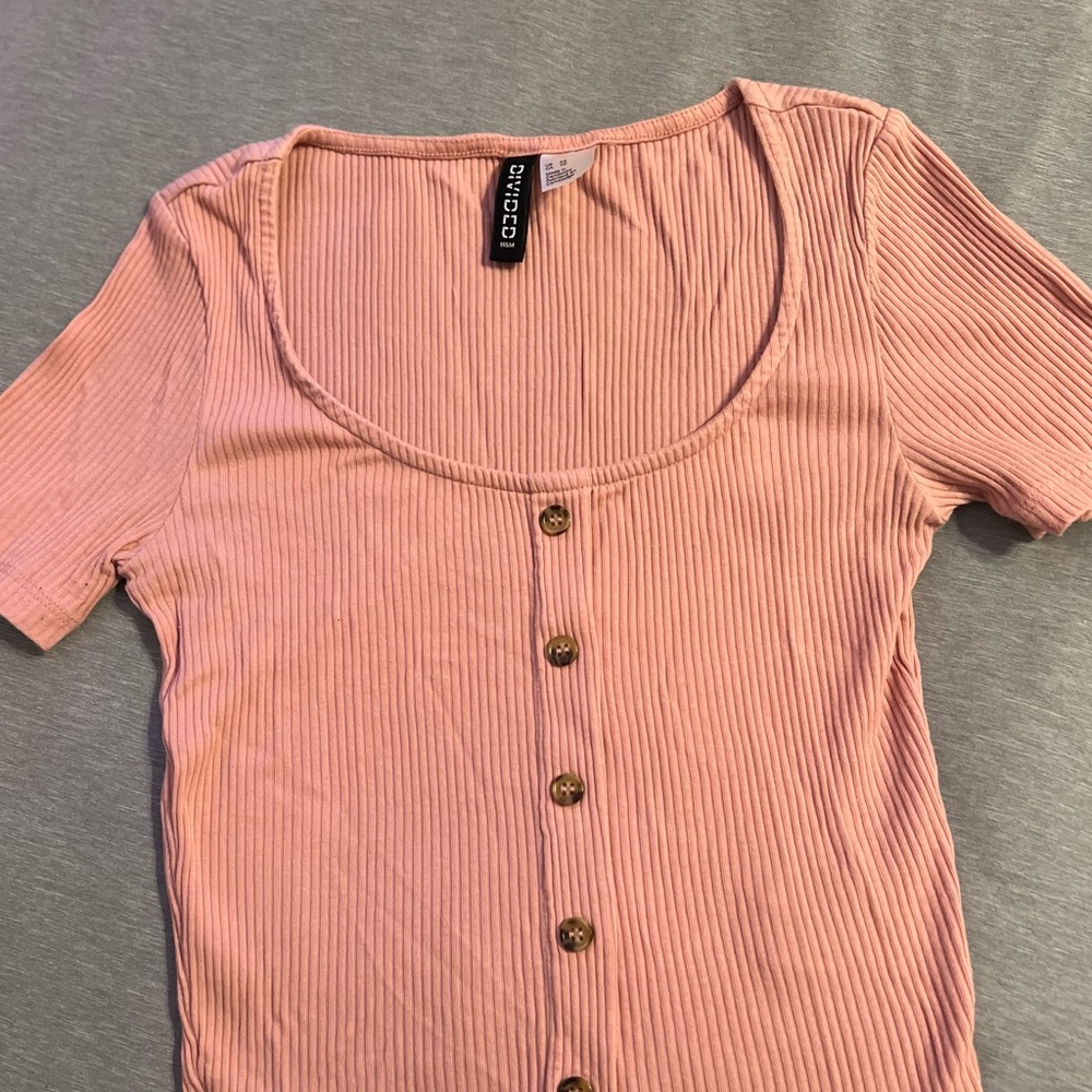 Pink crop top